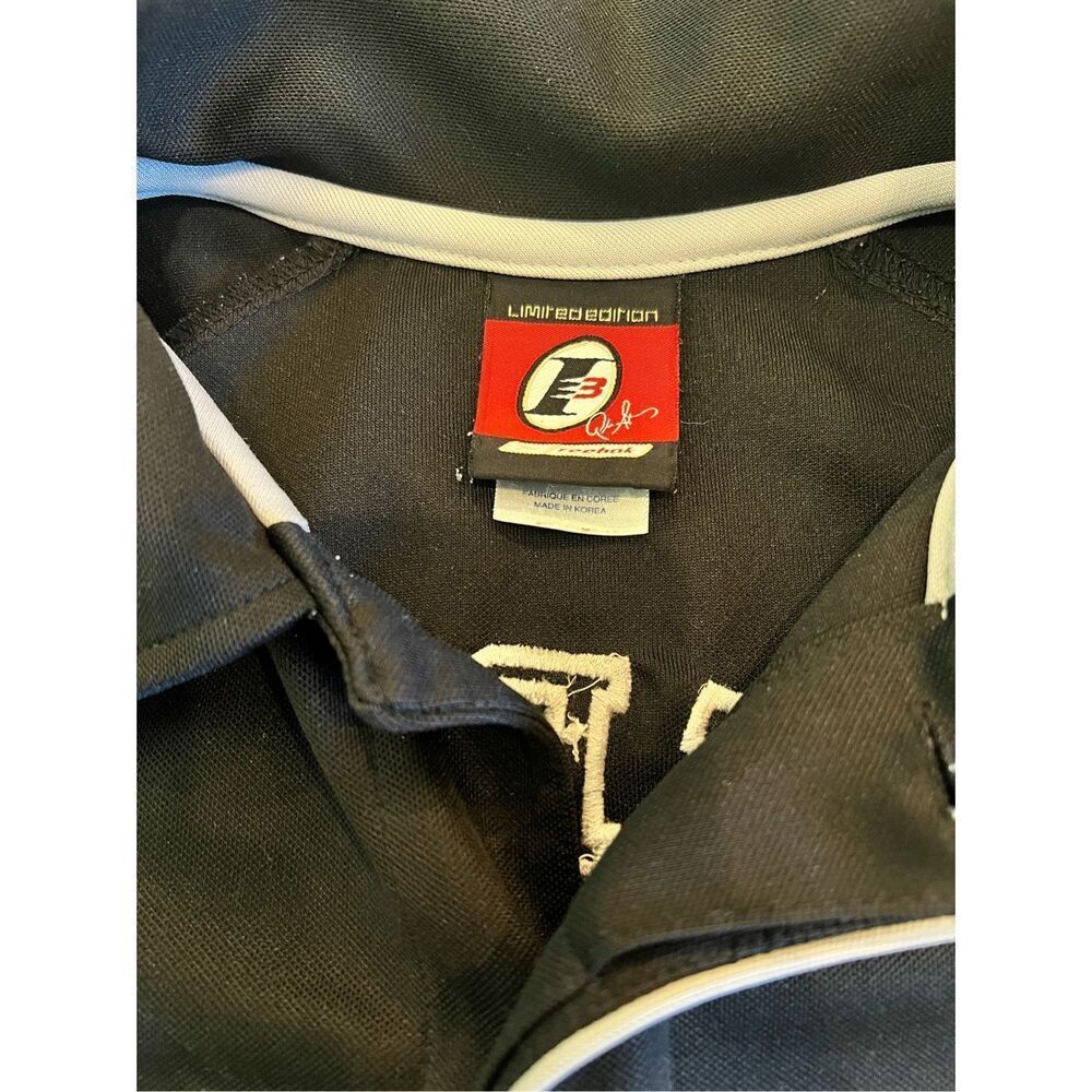 Vintage Y2K Reebok L3 Allen Iverson The Answer Black & Silver Jersey Shirt Warm - Picture 4 of 7
